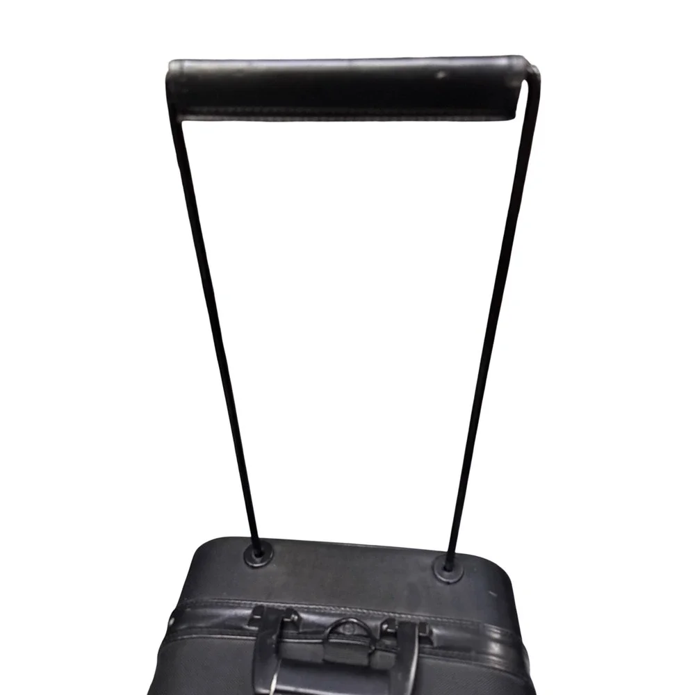 American Tourister Black Ballistic Nylon Rolling Carry On Suitcase Luggage